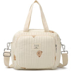 Fwkekye small diaper bag tote front view in off white