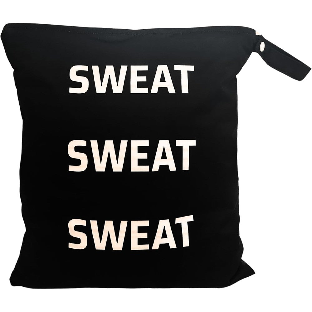 Whole Works waterproof gym wet bag front view for workout clothes.