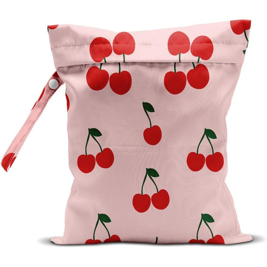 HDHBP Cherry Print Wet Dry Bag front view