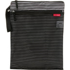 Skip Hop Grab and Go Wet Dry Bag Black and White Stripe front view