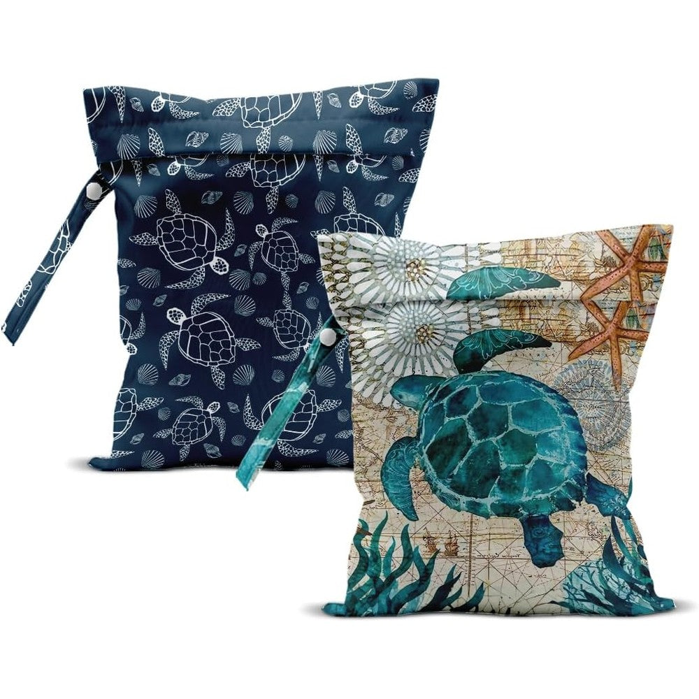 Zhamen Turtle and Starfish wet dry bag set front view