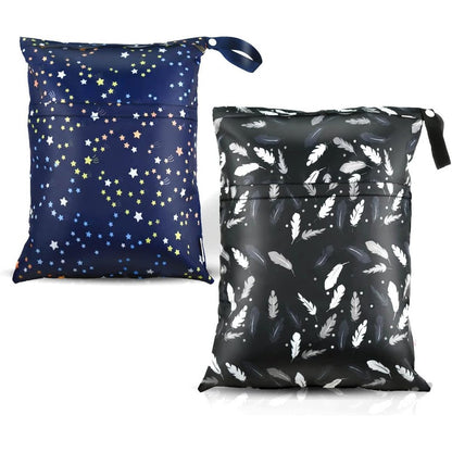 Yuntop waterproof reusable wet dry bag set front view