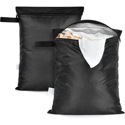 OTraki 2 pack waterproof wet dry bag front view black