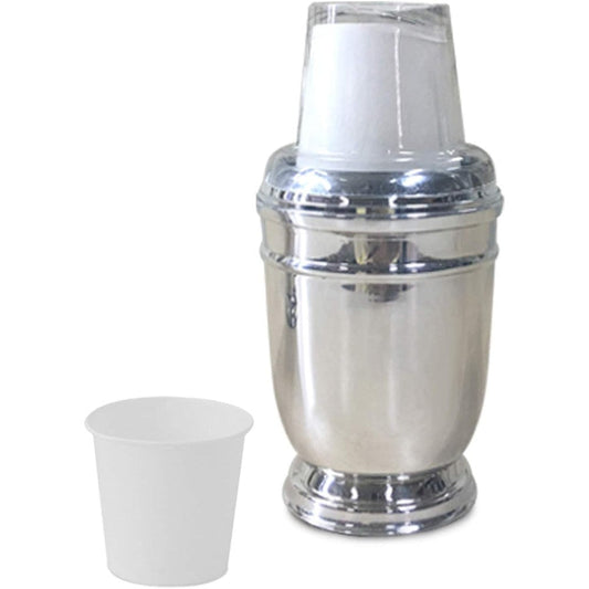 Nu Steel Timeless Dixie Cup dispenser in chrome finish front view