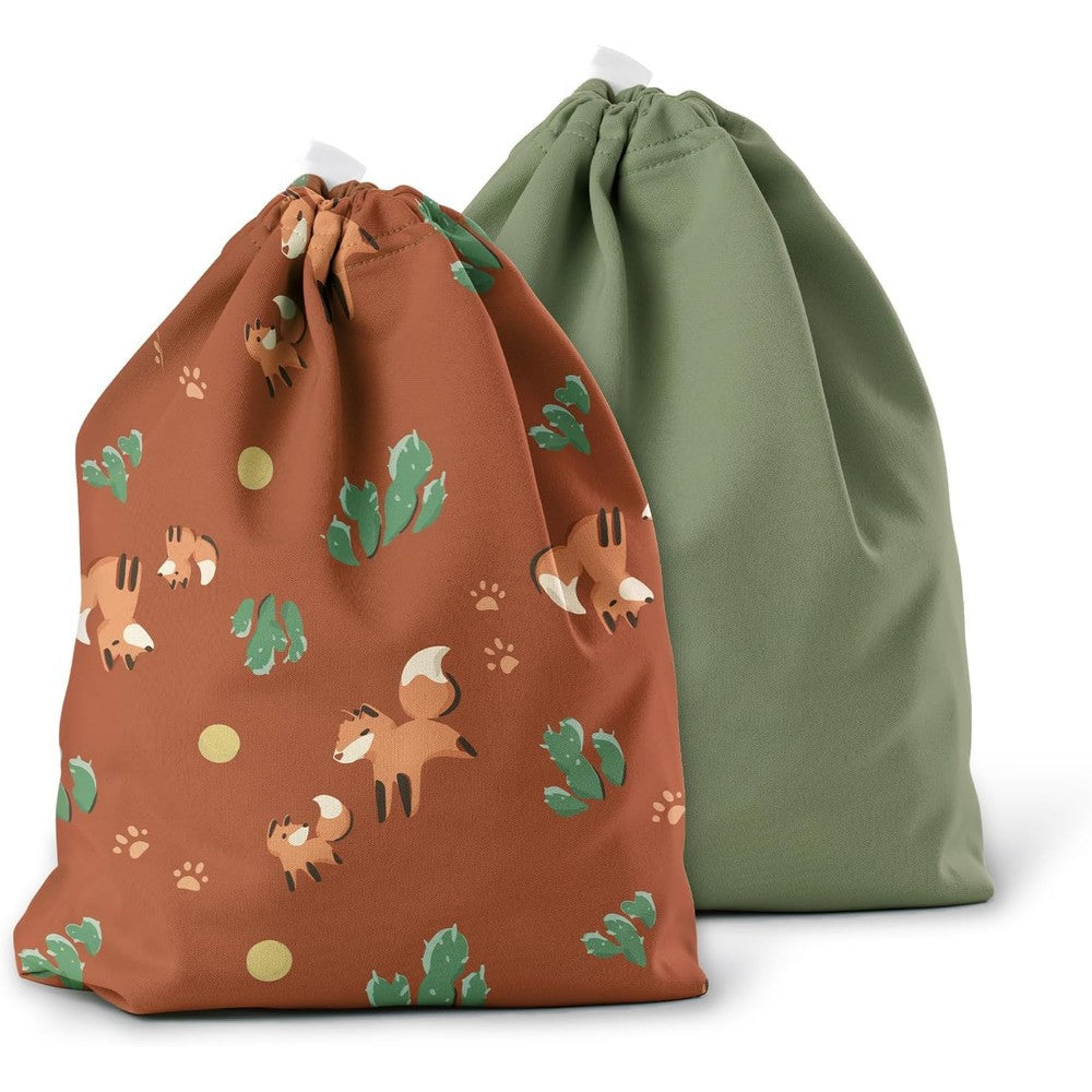 Esembly Ditty Bag Duo MC Foxes and Aloe front view