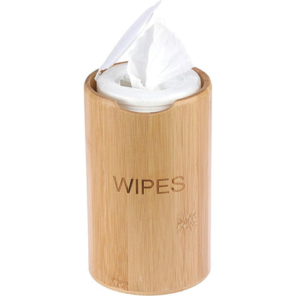 Kokone bamboo wipes dispenser front view on kitchen counter