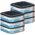 Fununcat square starter diaper pail refills 6 pack front view