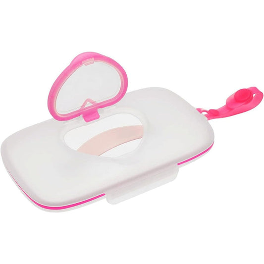 Febsnow portable wipes dispenser front view in travel bag