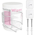 Gostle Versatile Wall-Mount Wipes Holder front view showing steel wire design