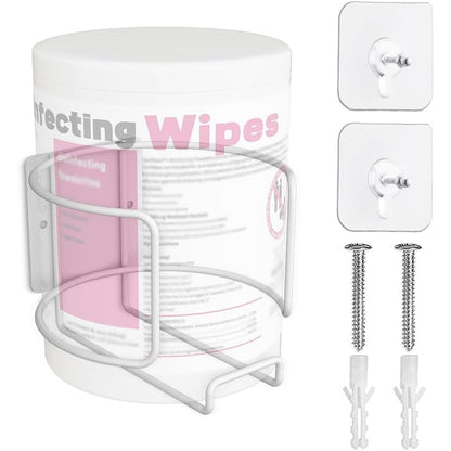 Gostle Versatile Wall-Mount Wipes Holder front view showing steel wire design