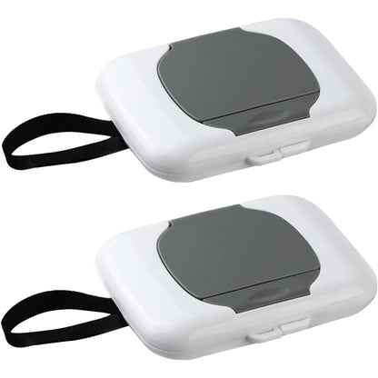 PandaEar 2 Pack Portable Baby Wipes Dispenser front view