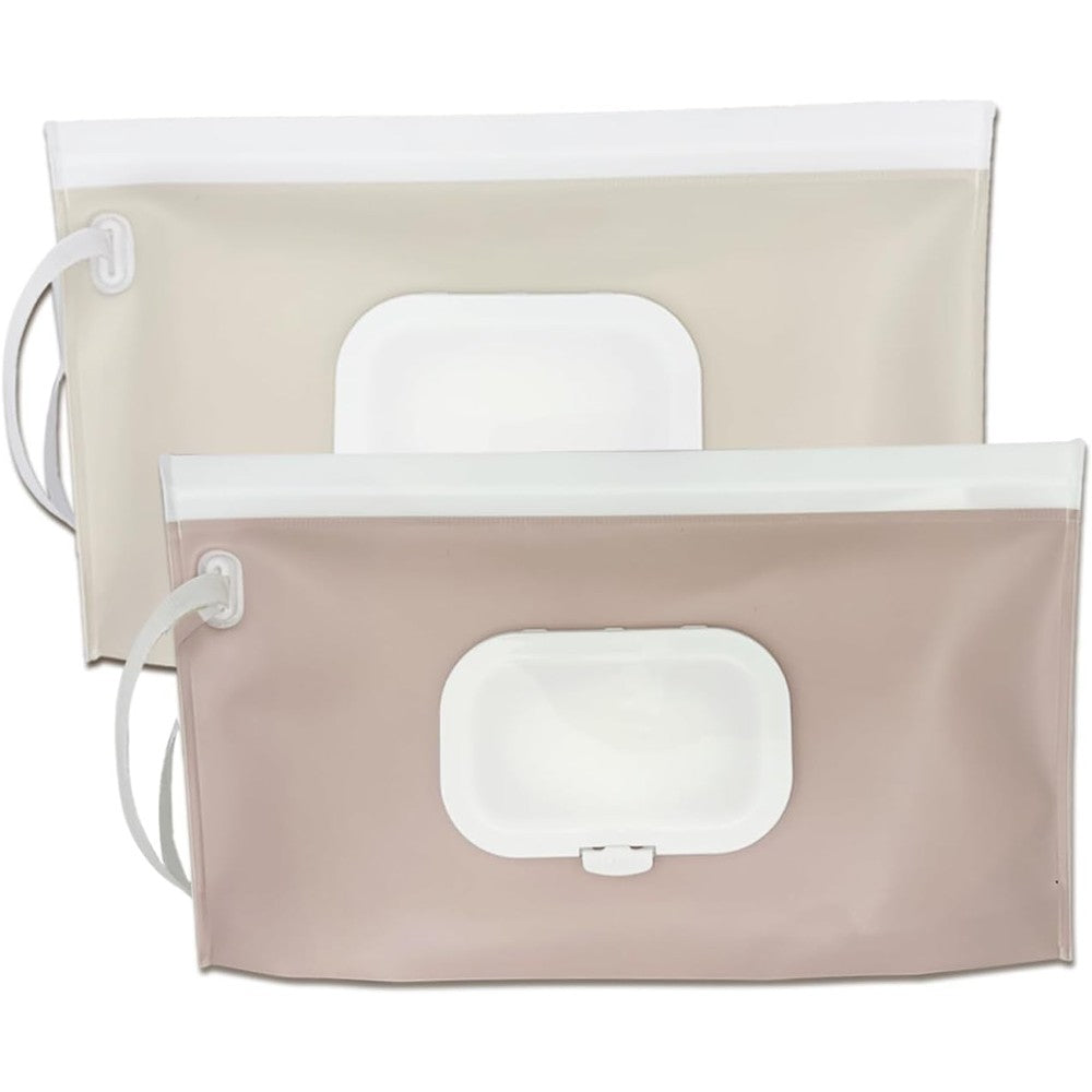 Eoscasely portable refillable wipe dispenser front view