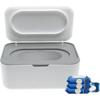 Runhike flushable wipes dispenser front view showing modern minimalist design