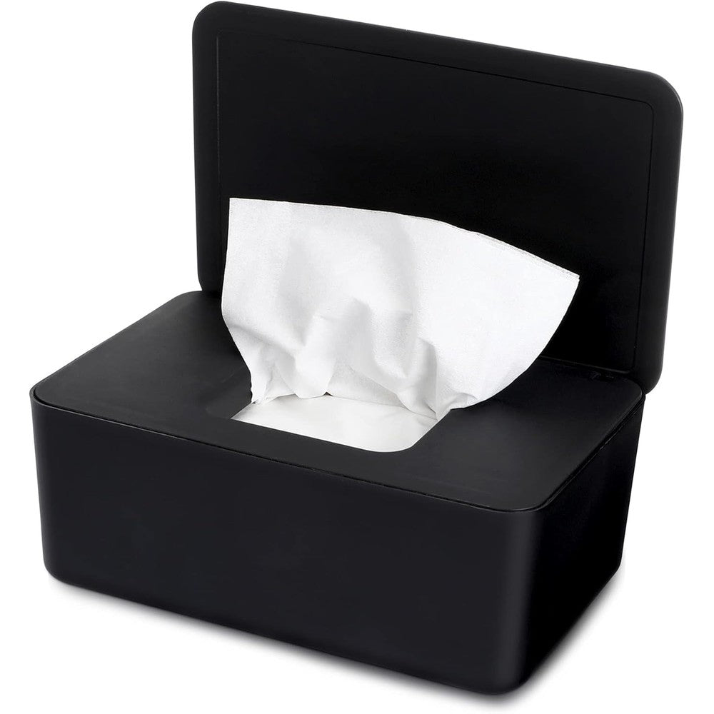 Novwang baby wipes dispenser black front view