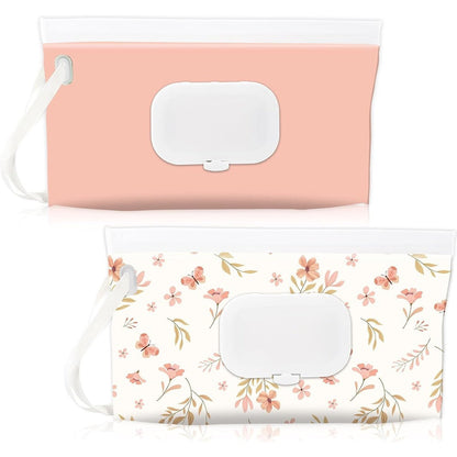 Febsnow 2 pack baby wipes dispenser holder front view