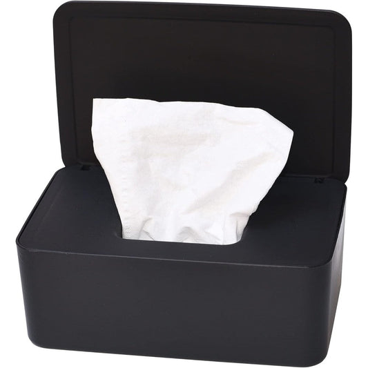 The Revenant black diaper wipes dispenser front view