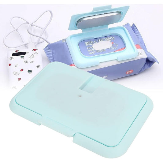Goshyda portable baby wipe warmer in light blue front view