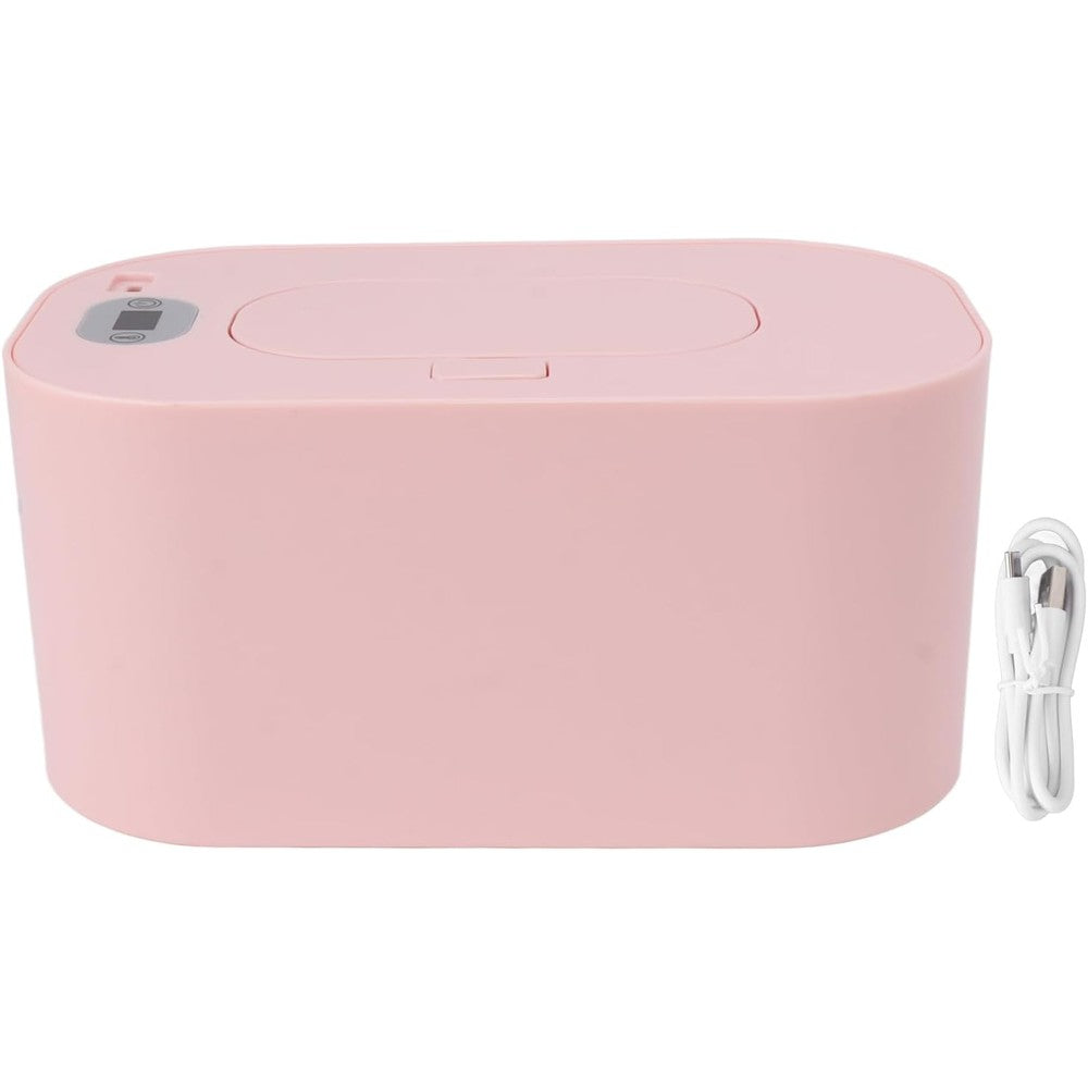Headerbs baby wipe warmer front view in roseate color