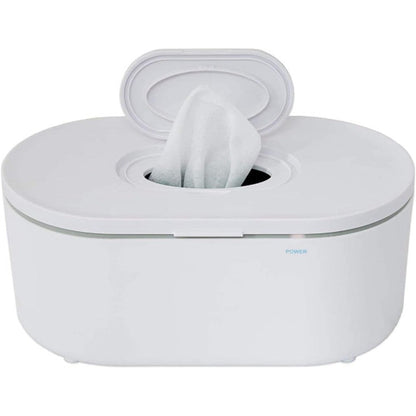 EVLA'S Large Capacity Baby Wipe Warmer in white front view
