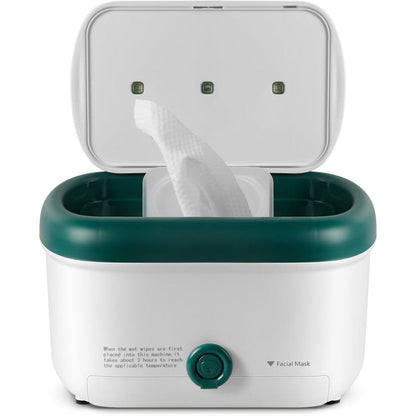 Legit baby wipe warmer front view with UV-C light indicator