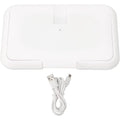 Naroote USB baby wipe warmer white front view for diapering