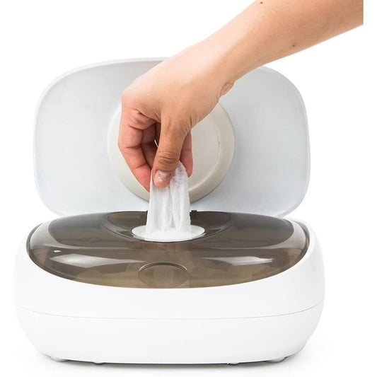 Prince Lionheart Evo Wipes Warmer front view showing clear lid