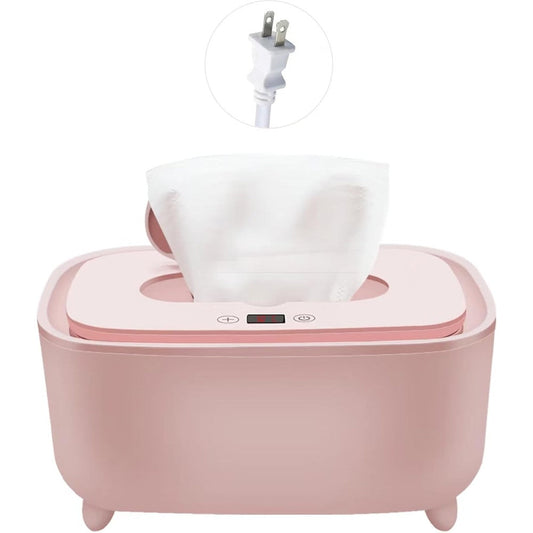 Aibucoll premium digital baby wipe warmer pink front view