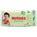 Huggies Natural Care baby wipes with aloe vera 56 count front packaging view