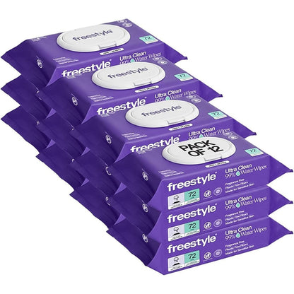 Freestyle Soft Jumbo Baby Wipes pack of 12 front view