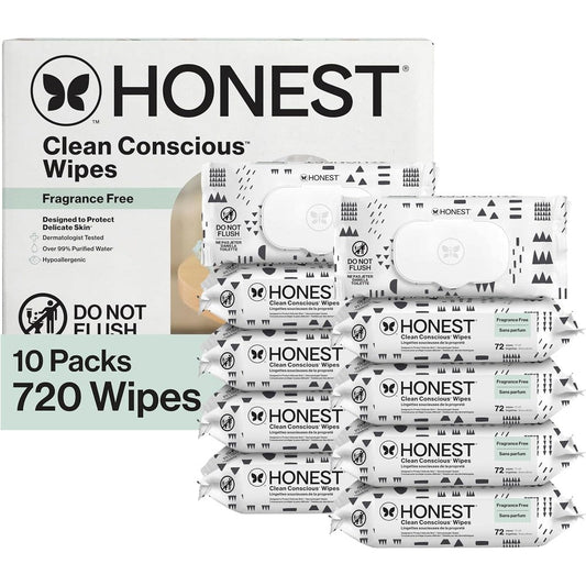 The Honest Company Hypoallergenic Baby Wipes 720 Count bulk box