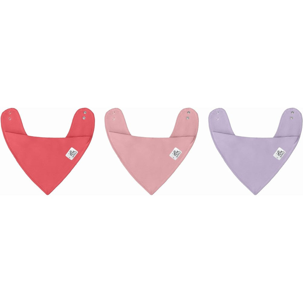 The Ollie World Bandana Bibs 3-Pack front view set