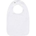 Aiden's Corner organic cotton baby bib front view for embroidery