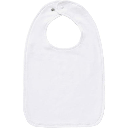 Aiden's Corner organic cotton baby bib front view for embroidery
