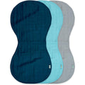 Green Sprouts organic cotton muslin burp cloths set of three front view