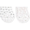 Aden + Anais Silky Soft bamboo floral burpy bib front view