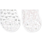 Aden + Anais Silky Soft bamboo floral burpy bib front view