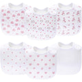 Konssy 6-pack baby muslin bibs front view