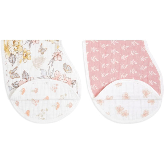 Aden + Anais organic cotton muslin burpy bib front view