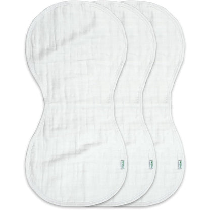 Green Sprouts organic cotton muslin burp cloths front view