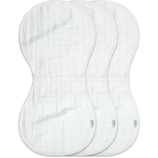 Green Sprouts organic cotton muslin burp cloths front view