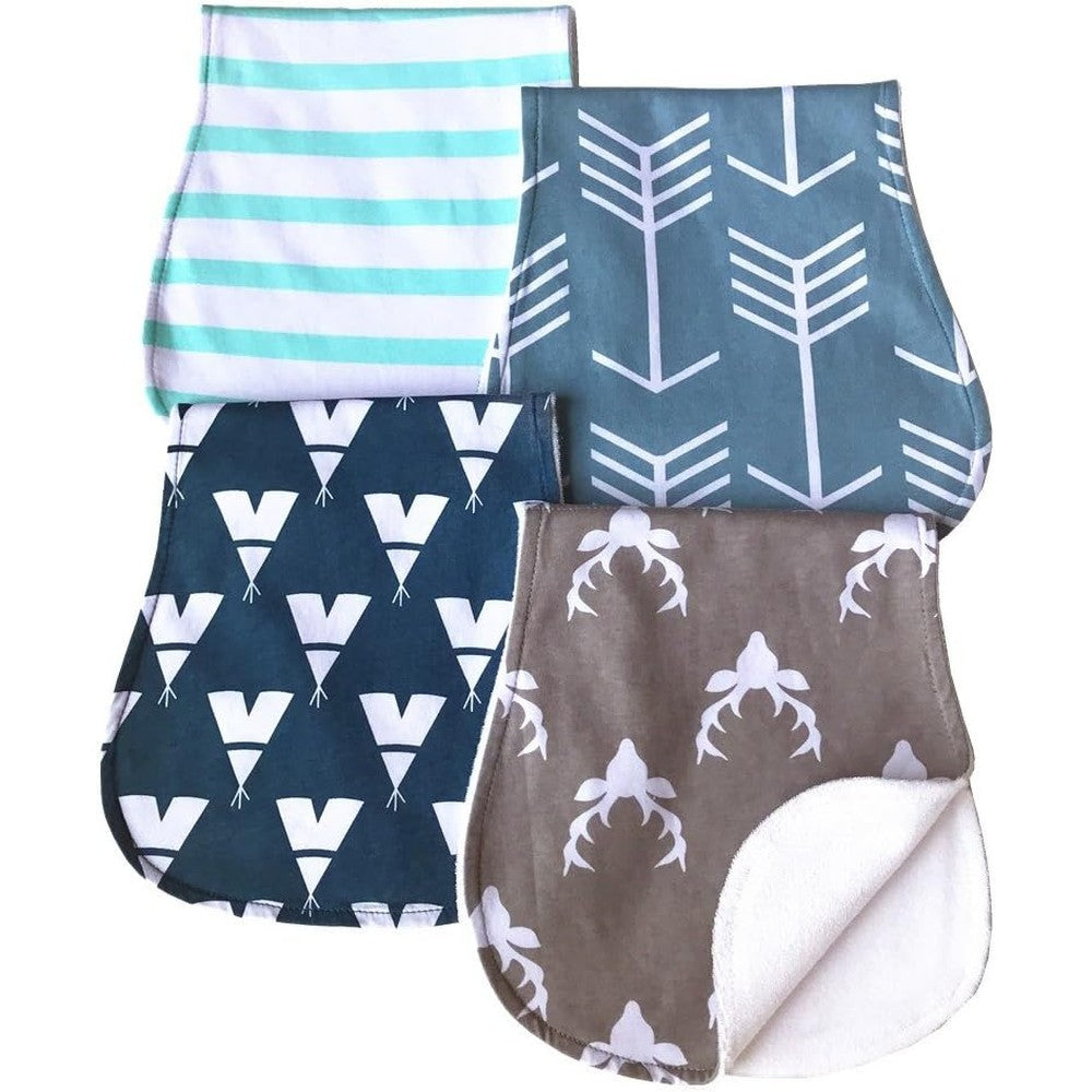 Arnzion baby burp cloths set of four front view