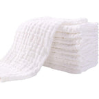Yoofoss muslin baby burp cloths 10 pack front view
