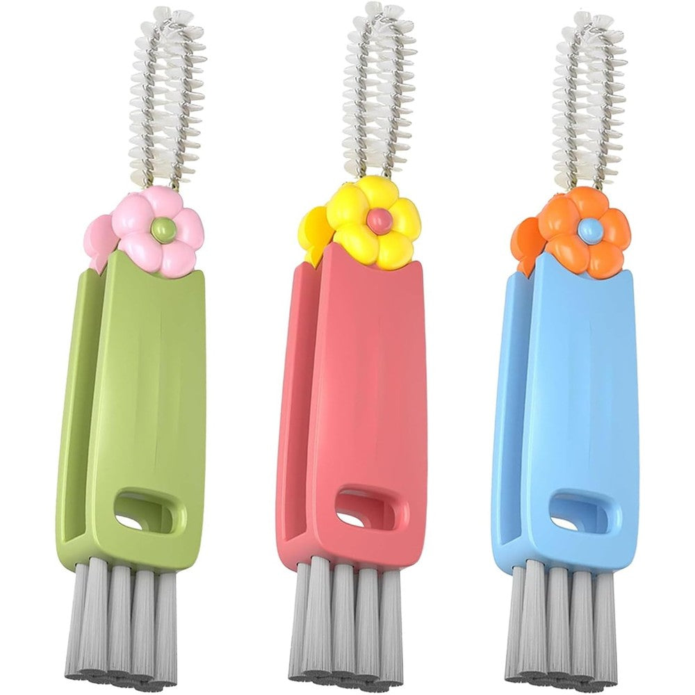 Jxmltt 3 in 1 cup lid cleaning brush front view