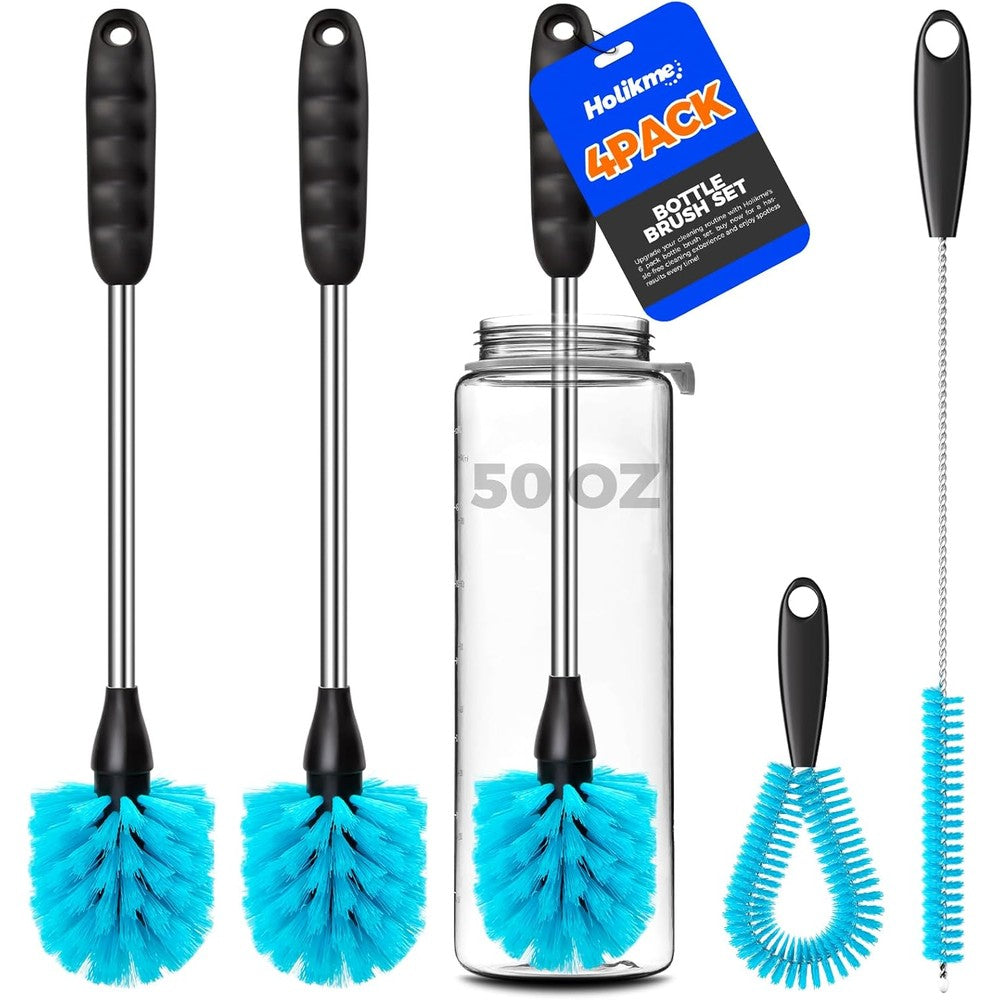 Holikme 4 Pack Bottle Brush Set blue front view