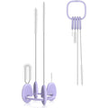 Yotime 4 in 1 standing straw and lid cleaner brush set front view