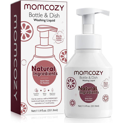 Momcozy Bottle Brush Cleaning Fluid front view packaging