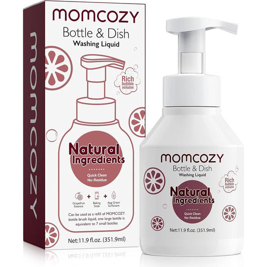 Momcozy Bottle Brush Cleaning Fluid front view packaging