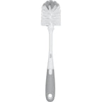 Oxo Tot Bottle Brush with Nipple Cleaner Gray front view