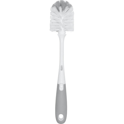 Oxo Tot Bottle Brush with Nipple Cleaner Gray front view