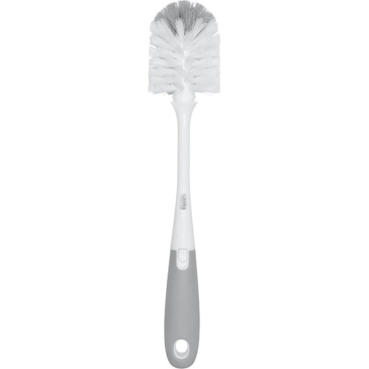 Oxo Tot Bottle Brush with Nipple Cleaner Gray front view